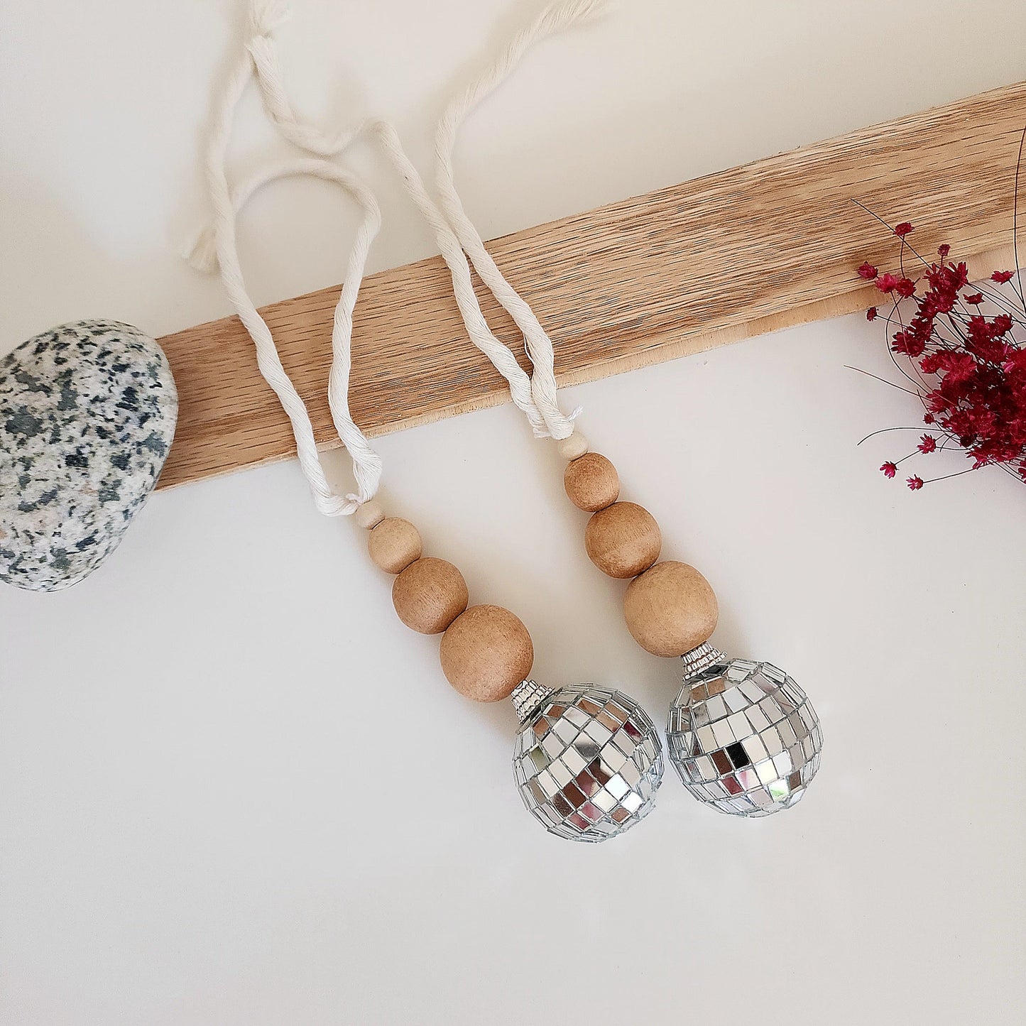 Disco Ball Car Charm and Oil Diffuser | Retro Car Accessories