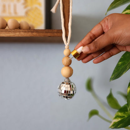 Disco Ball Car Charm and Oil Diffuser | Retro Car Accessories