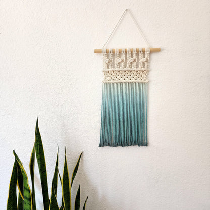 Ombre Handmade Macrame Tapestry Wall Art - 'Jane'