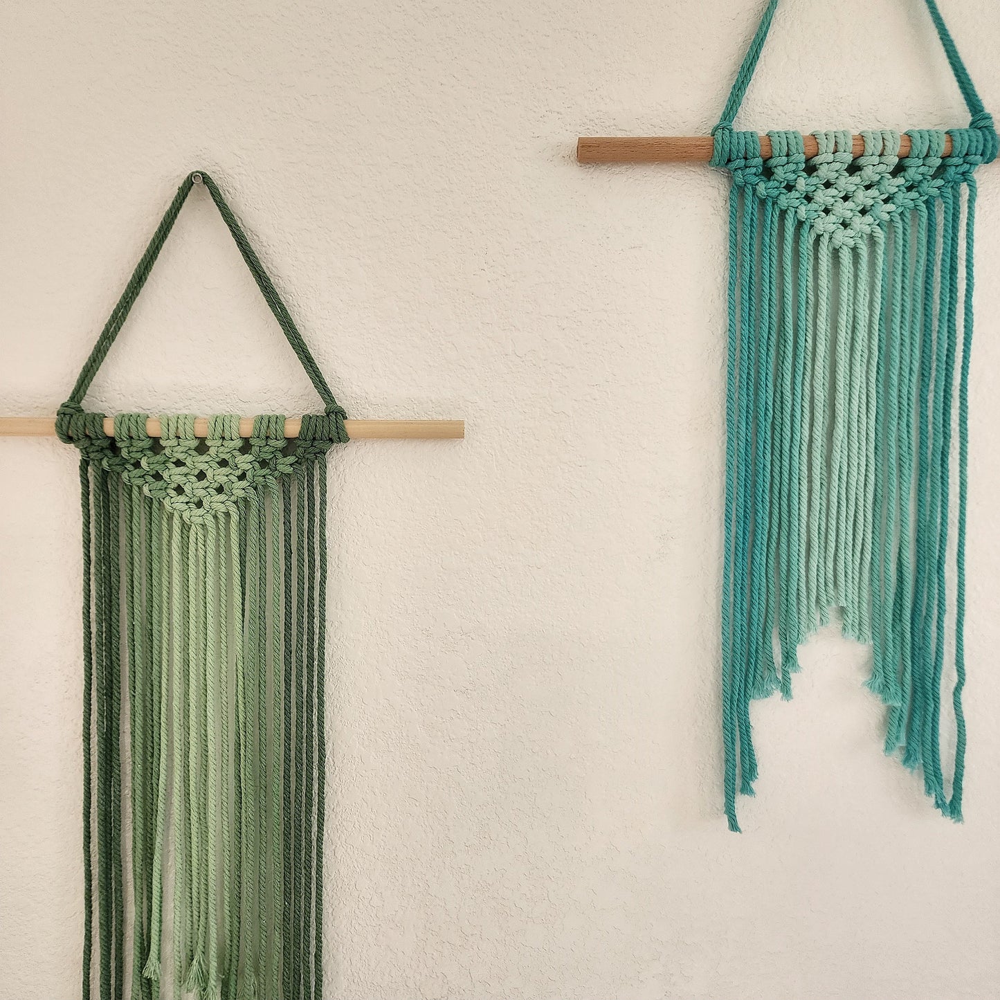 Ombre Dip-dyed Macrame Wall Hanging, Handmade Boho Home Décor Gifts