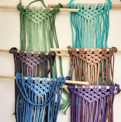 Ombre Dip-dyed Macrame Wall Hanging, Handmade Boho Home Décor Gifts