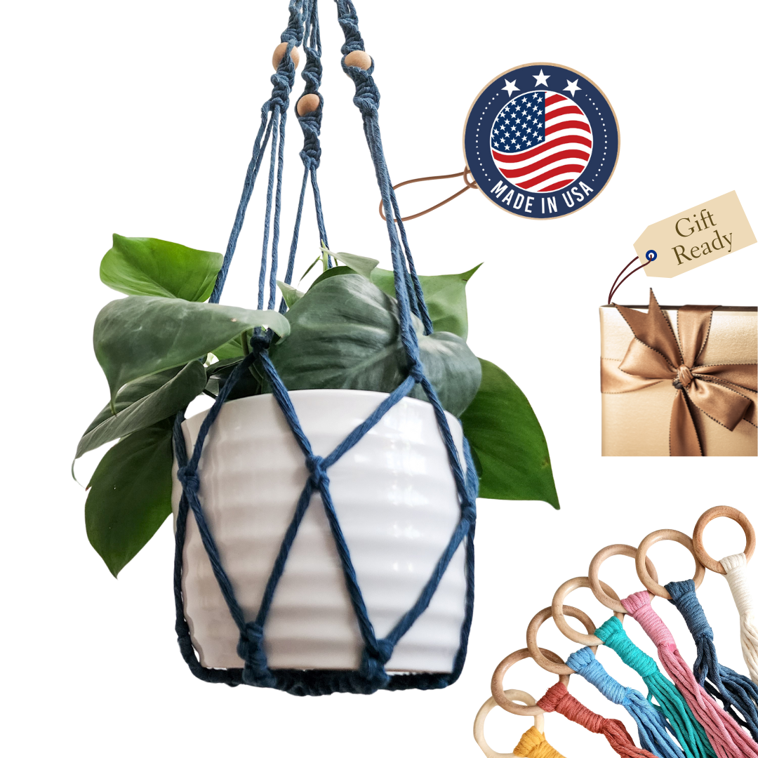 Macrame Plant Hanger With No Tassels