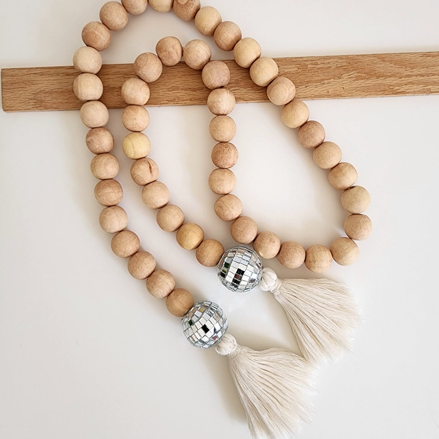 Handmade Large & Chunky wood Beads Garland