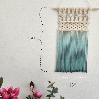 Ombre Handmade Macrame Tapestry Wall Art - 'Jane'