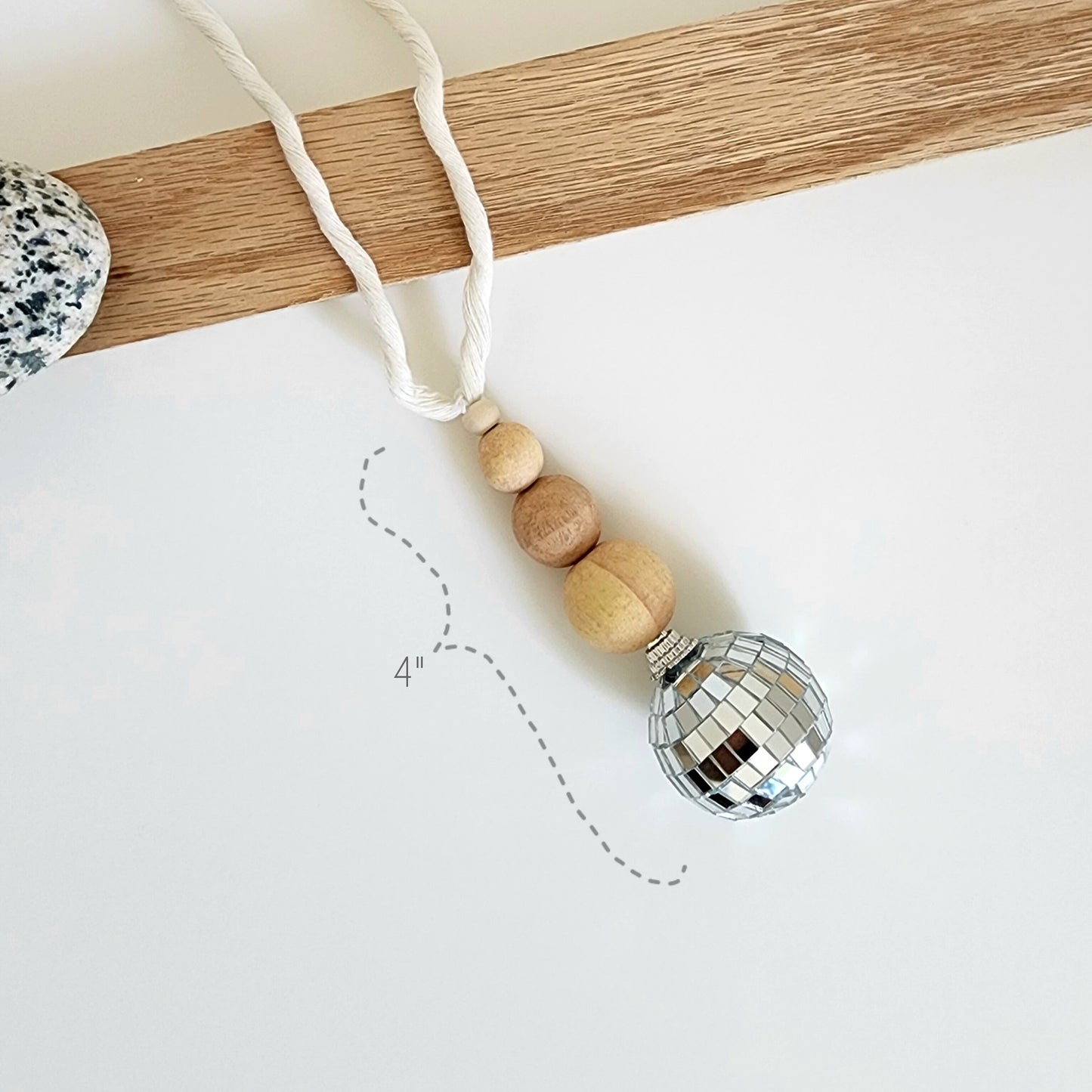 Disco Ball Car Charm and Oil Diffuser | Retro Car Accessories