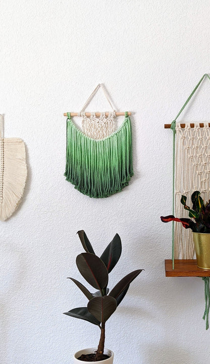 Ombre Handmade Macrame Mini Wall Art