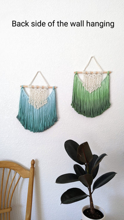 Ombre Handmade Macrame Mini Wall Art