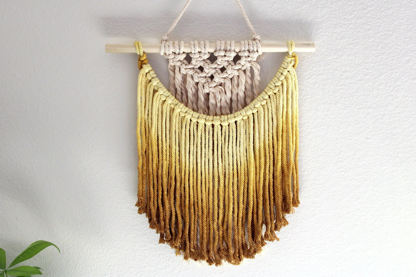 Ombre Handmade Macrame Mini Wall Art