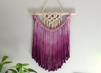 Ombre Handmade Macrame Mini Wall Art