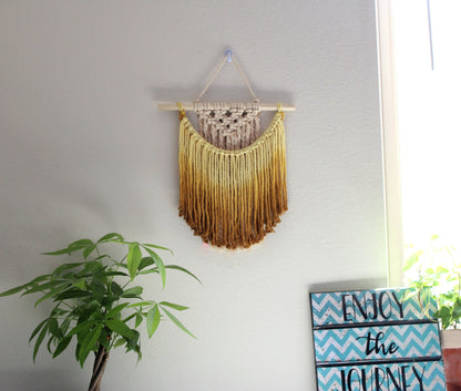 Ombre Handmade Macrame Mini Wall Art