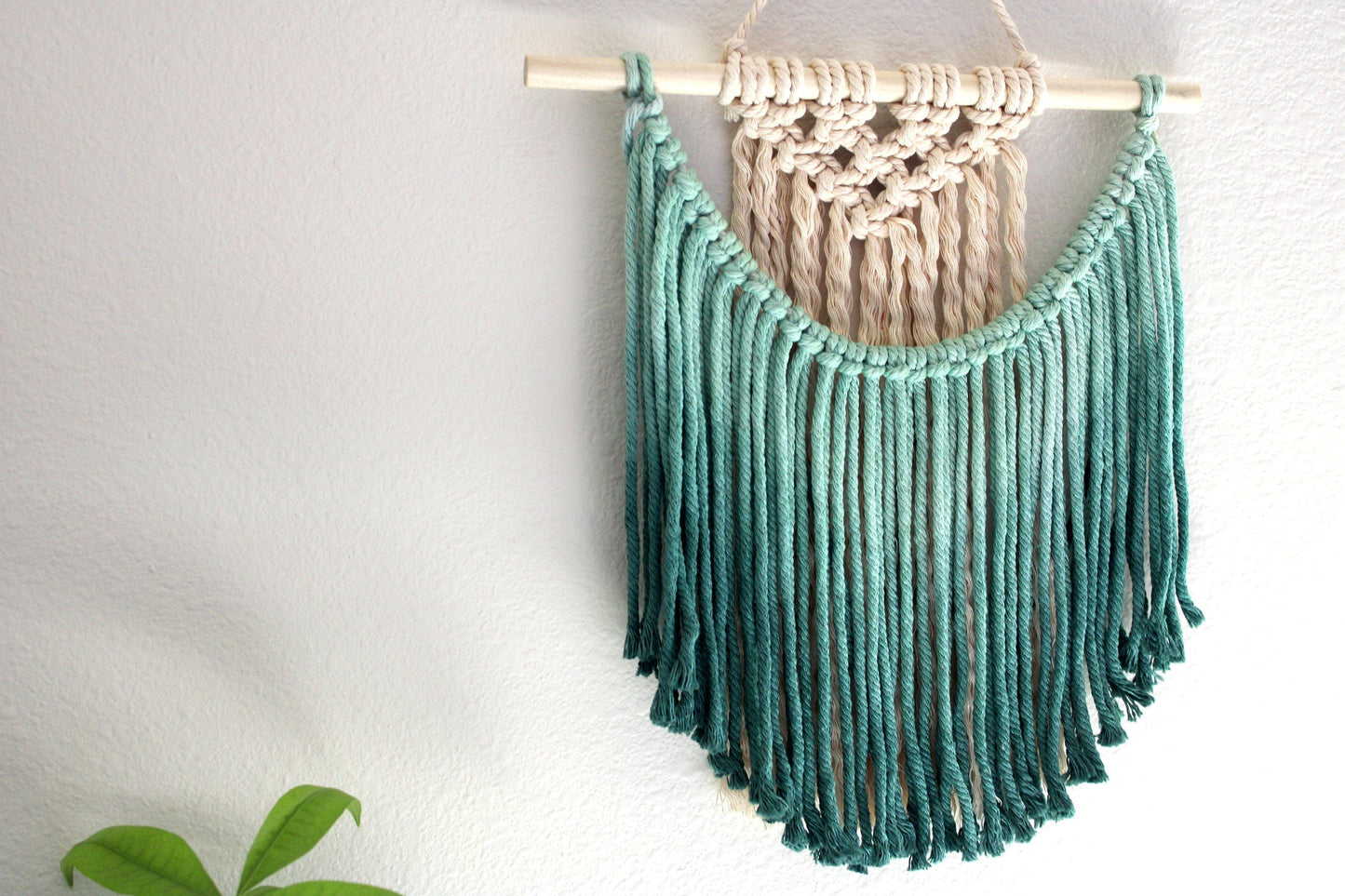 Ombre Handmade Macrame Mini Wall Art